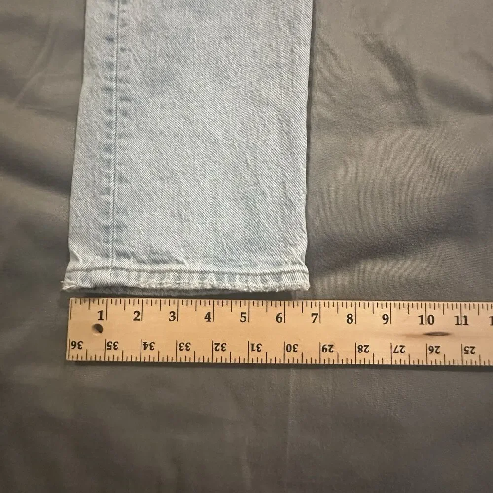 Levi's 501 Jeans Women's 26x30 Button Fly Skinny Denim Light Wash Festival